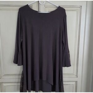 Sympli For Evelyn & Arthur Top Women's 14 Bell Sleeves Lace Romantic  Feminine